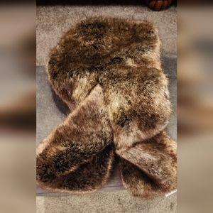 Stella and dot faux fur shawl